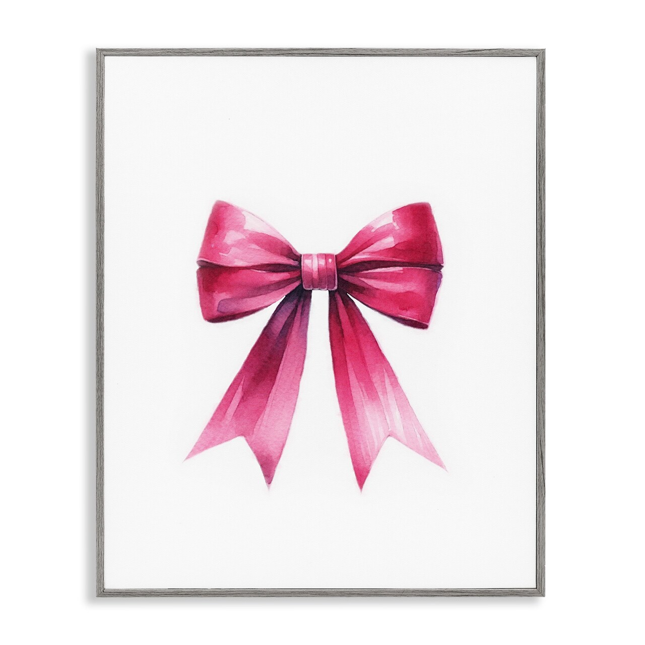 Stupell Industries Dark Magenta Ribbon Framed Giclee Wall Art Design by Amanda Greenwood